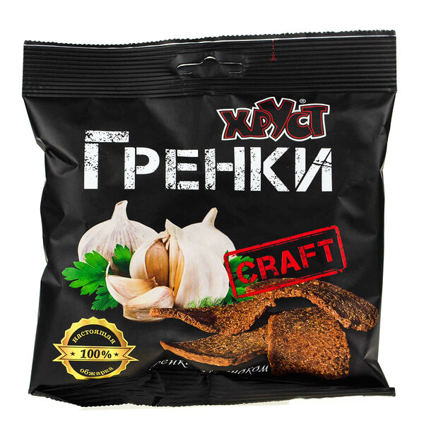 Гренки Хруст Craft с чесноком