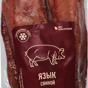 Язык свиной ЛЕНТА замороженный, вес до 1.0кг