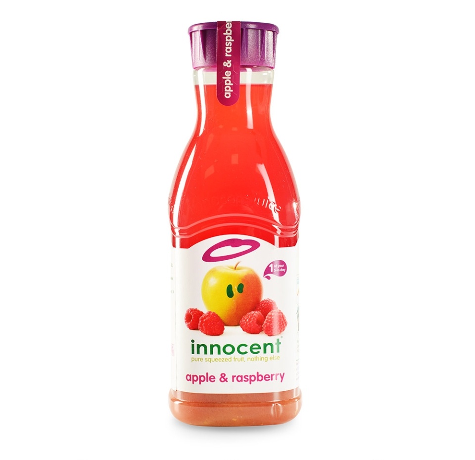 

Сок прямого отжима из яблок и малины, Innocent, 0.9 л, Нидерланды