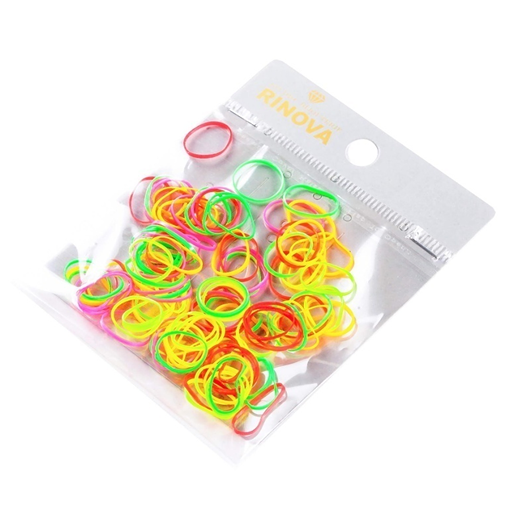 Набор мелких резинок для причесок силикон 100 шт