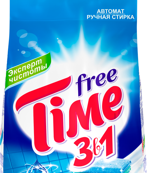 Стиральный порошок Free Time 3 в 1