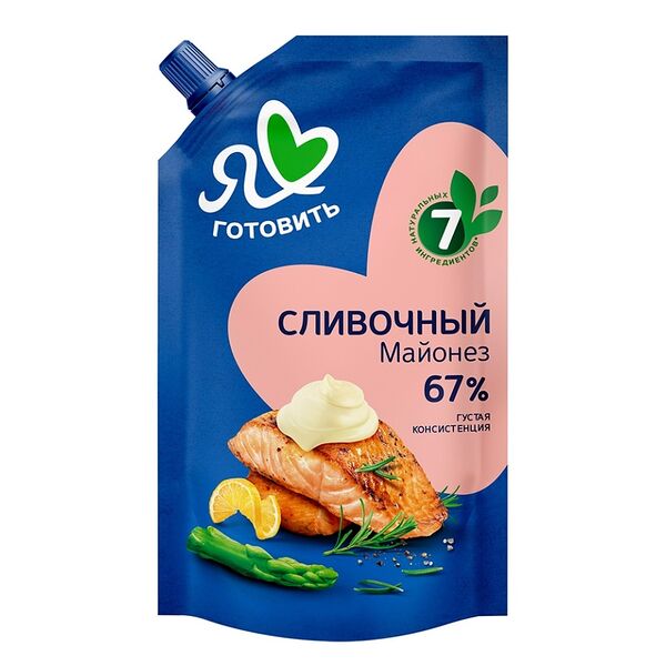 Майонез Я люблю готовить Сливочный 67% 390 мл