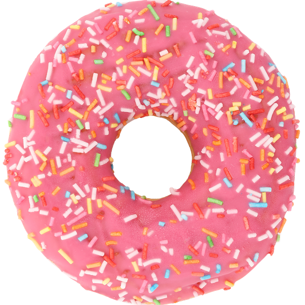 Донат ЛЕНТА FRESH глазированный со вкусом клубники, 58г