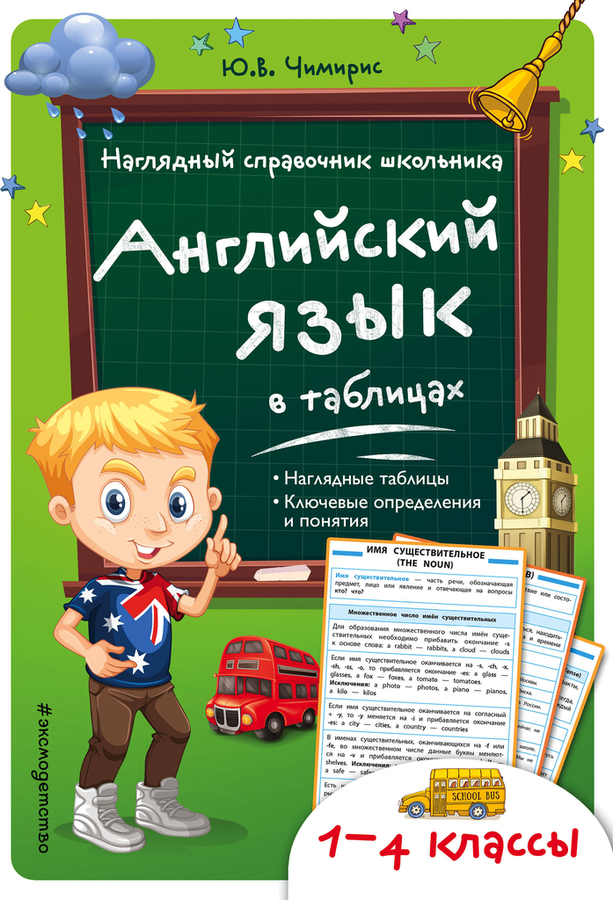 

Книга Английский язык в таблицах 1-4 классы Чимирис Ю.В., 32 стр.
