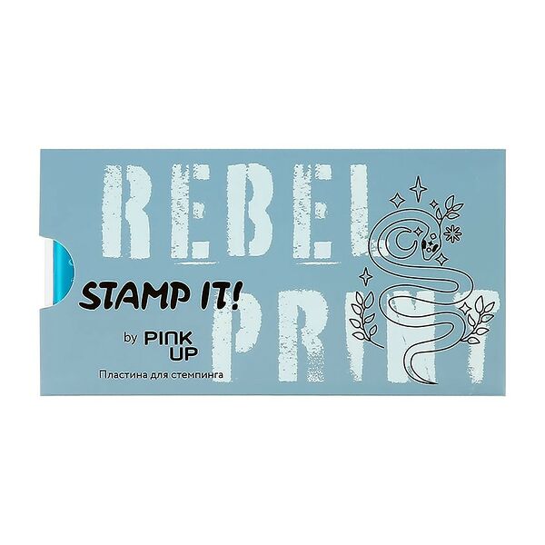 Пластина для стемпинга `Pink up` `stamp it!` rebel print
