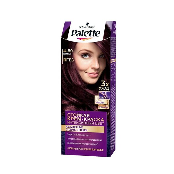 Крем-краска для волос Palette баклажан тон Rfe3