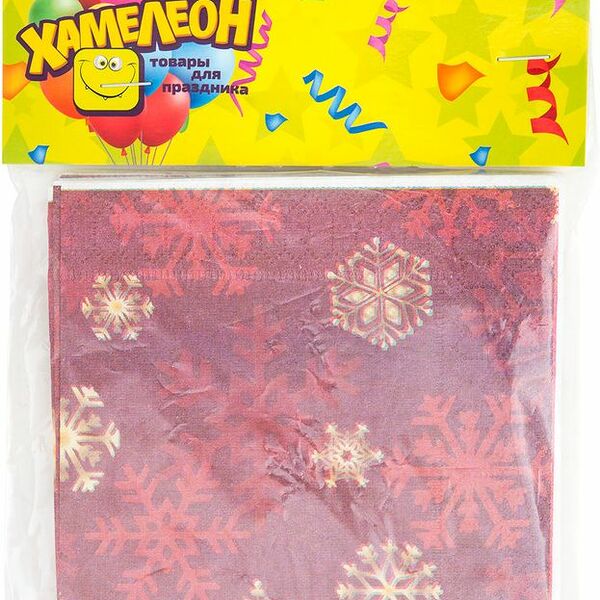 Салфетки Хамелеон бумажные 25х25см, 12шт