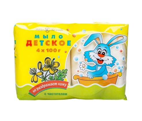 НК Мыло туалетное НК Детское с чистотелом 4*100 г