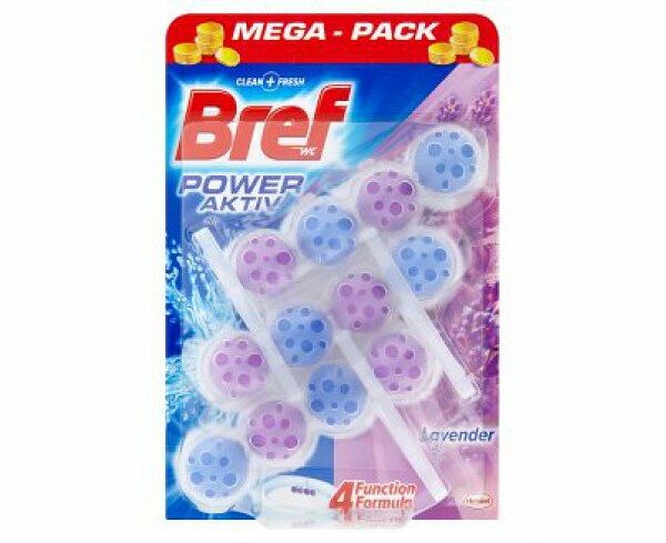 Туалетный блок Bref Сила-Актив Свежесть лаванды, 3х50 г