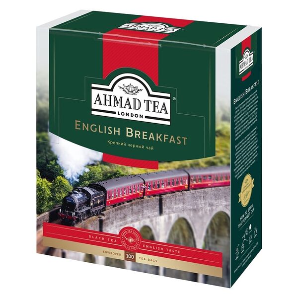 Чай черный Ahmad Tea English Breakfast в пакетиках, 100 шт, 200 г