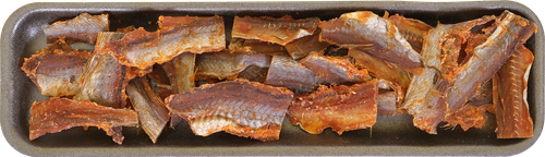 

Янтарная рыбка Фландерр вяленая кусочки с перцем весовая