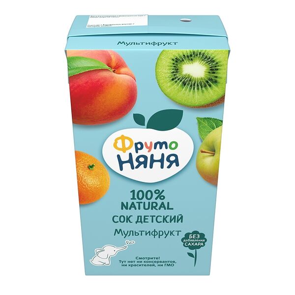 Сок детский ФрутоНяня мультифруктовый с 3 лет 500 мл