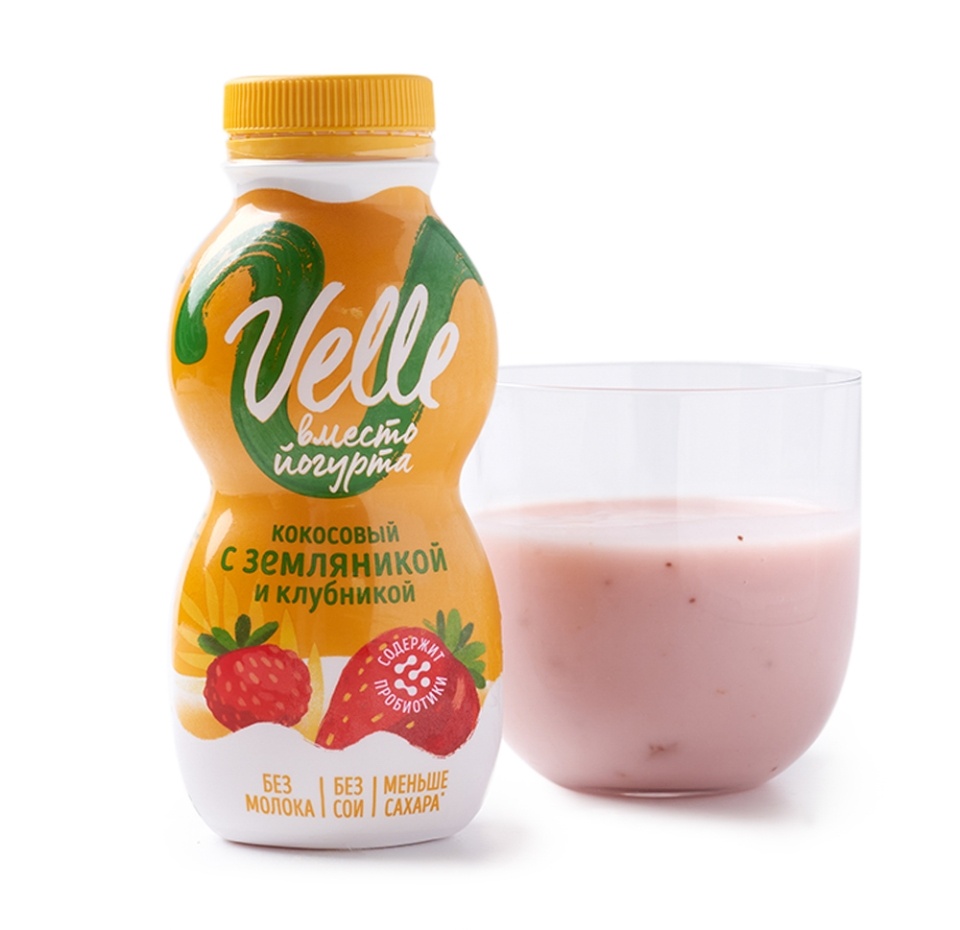 

Продукт кокосовый питьевой Velle клубника-земляника, 250мл