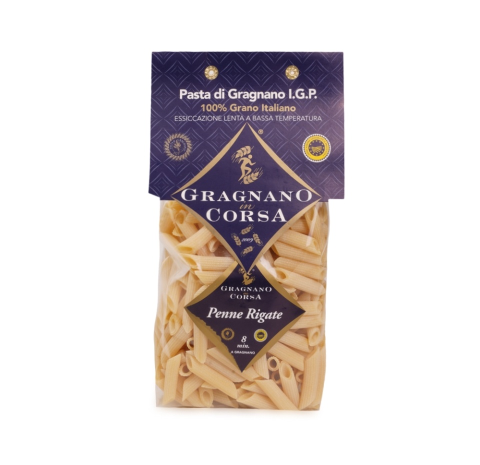 

Макаронные изделия Gragnano in Corsa Пенне Ригате из твердых сортов пшеницы Премиум 500 г, Италия