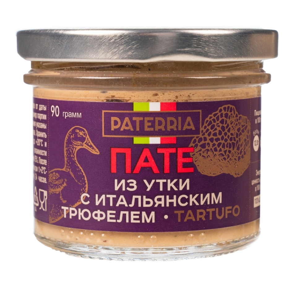 

Пате Paterria из утки с итальянским трюфелем 90 г