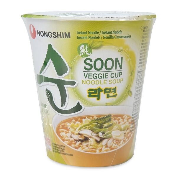 Лапша быстрого приготовления Nongshim Сун Вегги овощная, стакан 