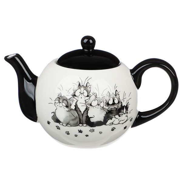 Millimi озорные коты чайник заварочный, 580мл, 18х11х11см, керамика