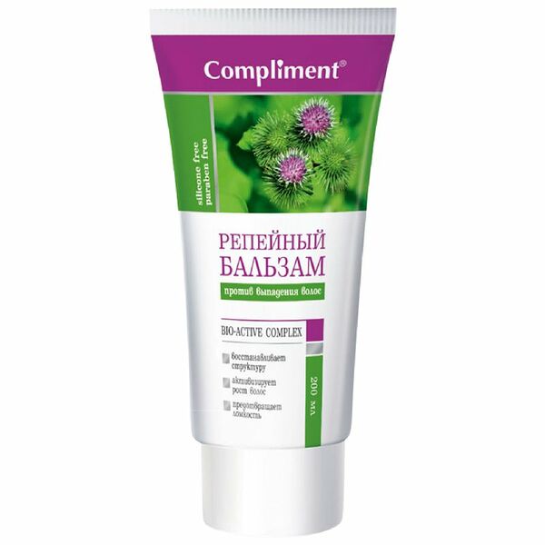 Бальзам Compliment Репейная серия против выпадения волос, 200мл
