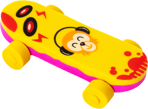 Ластик Пифагор Скейт, фигурный, 5,7х3,2х1,1см, в ассортименте, Арт. 222481