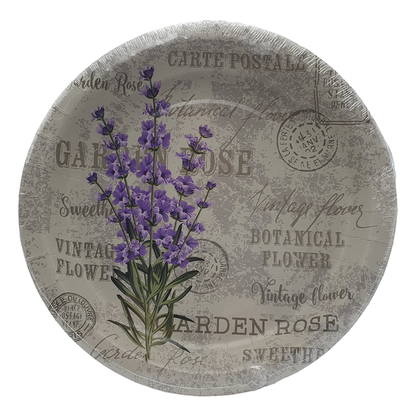 Тарелки бумажные Прованс 6 штук, 23 см