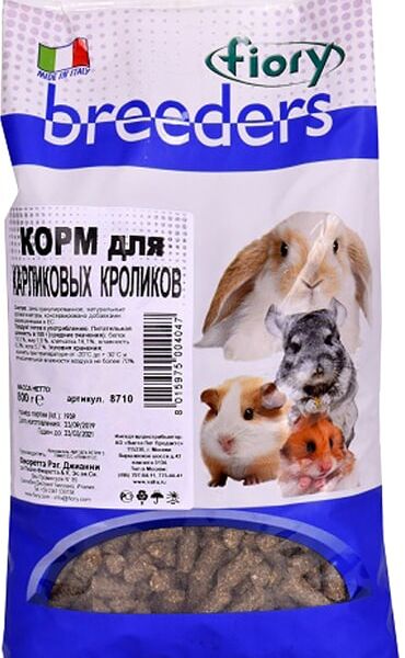 Корм для кроликов Fiory Breeders 800г