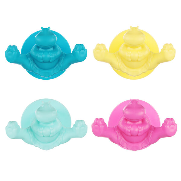 Berossi крючок circus hippo, пластик, 6,9х10см, 4 цвета