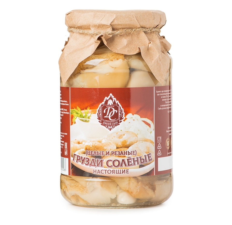 

Грузди соленые Дикий сбор резаные и целые 0.7 л