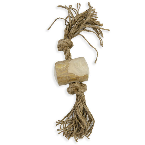 Игрушка для собак Coffee Wood Бочонок на веревке 25 см M