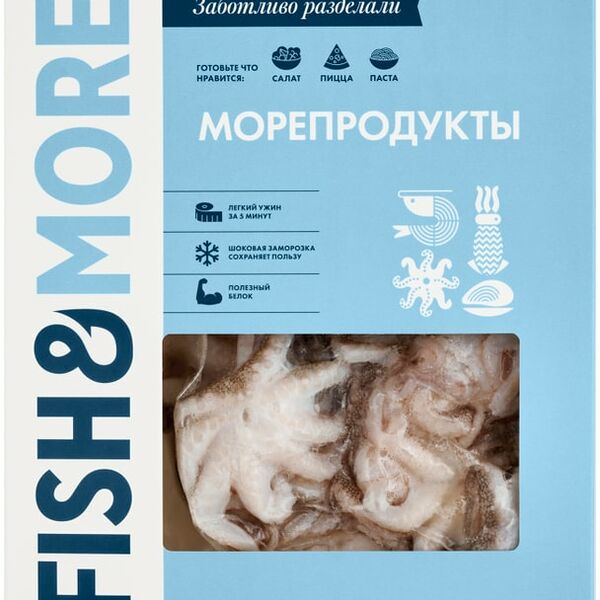 Осьминоги Fish & More неразделанные 40/60 мороженные 300г