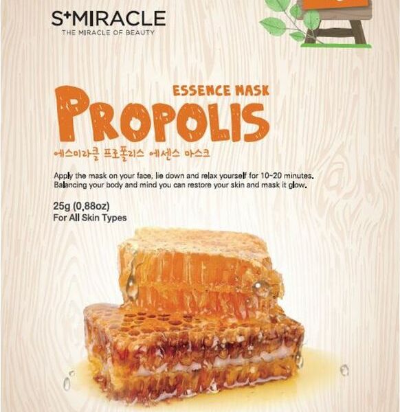 Маска S+Miracle Propolis Essence Mask с прополисом тканевая для лица 25 г