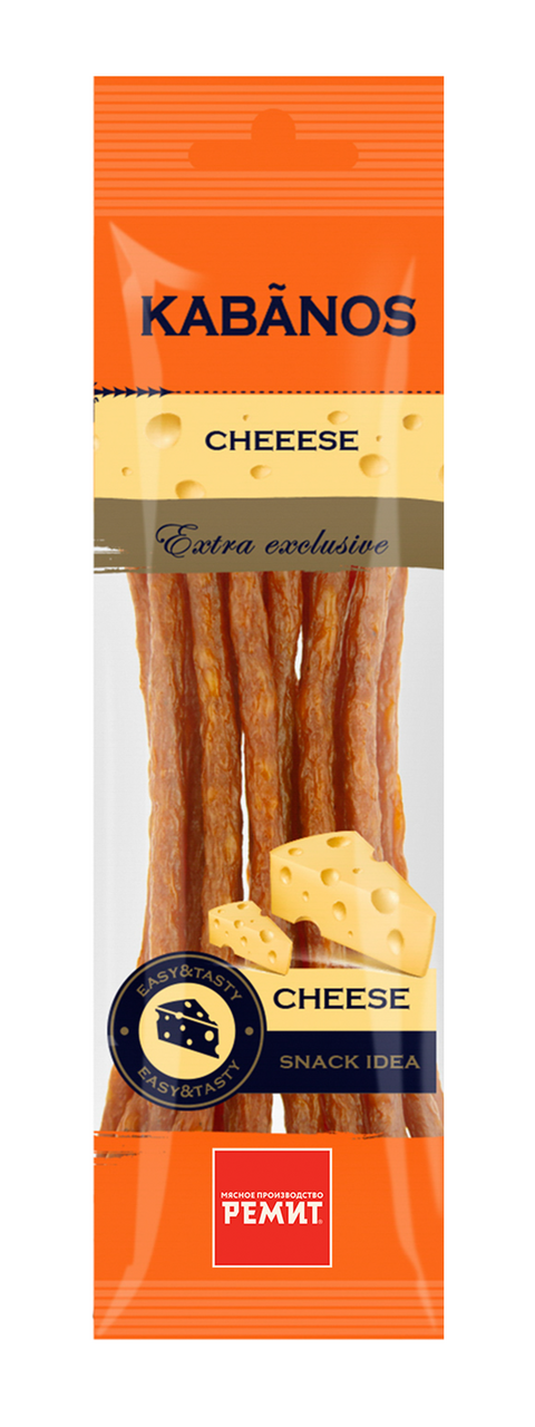 

Колбаски сырокопчёные Ремит Kabanos с сыром 70 г