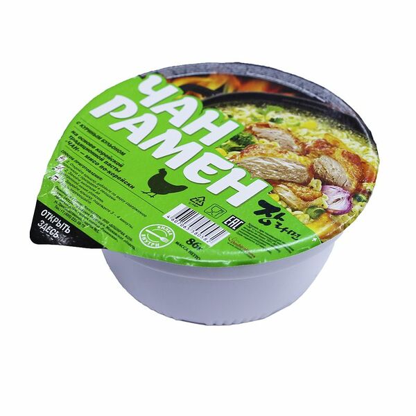 Лапша Доширак Чан Рамён со вкусом курицы быстрого приготовления, 86г