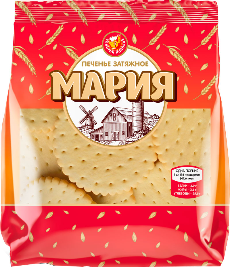 

Печенье затяжное Золотой колобок Мария 300 г