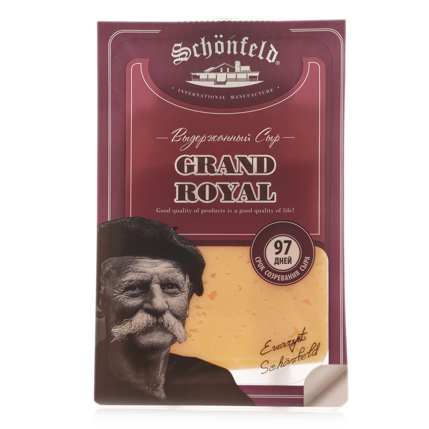 

Сыр Shonfeld grand royal шонфельд нарезка 125г