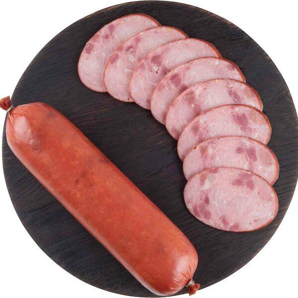 Колбаса варёно-копчёная Императорская Глобус, нарезка