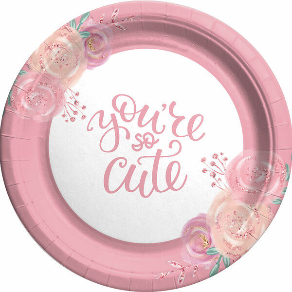 Тарелки картонные Пакетико Girls 18см