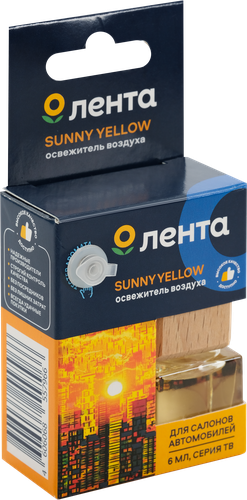 

Освежитель воздуха автомобильный ЛЕНТА Sunny yellow, 6мл