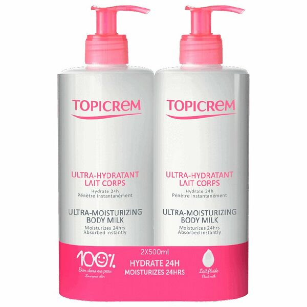Topicrem Молочко для тела ультраувлажняющее 500 мл х 2 шт
