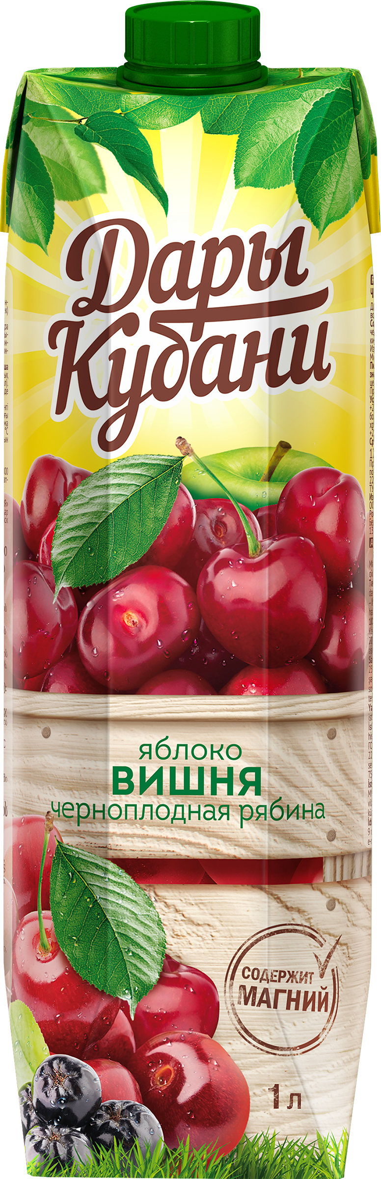 

Нектар Дары Кубани яблоко-вишня-рябина 1 л