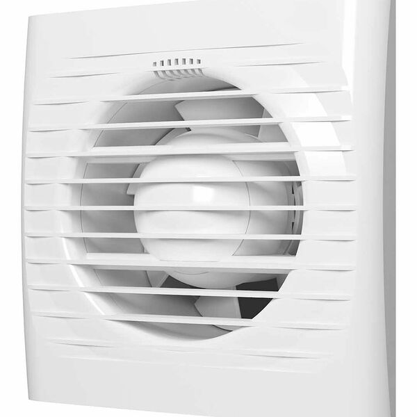 Вентилятор AURAMAX OPTIMA D125, накладной, с таймером, белый