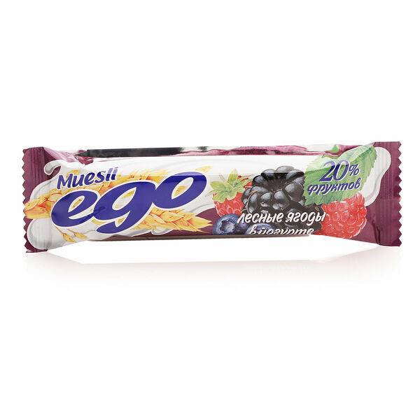 Батончик мюсли Ego Лесные ягоды в йогурте 25 г