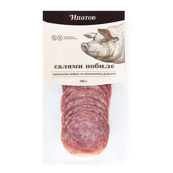 Колбаса с/к полусухая Ипатов салями 