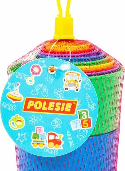 Игрушка Полесье Пирамидка занимательная №2 из 10 элементов в ассортименте 1шт.