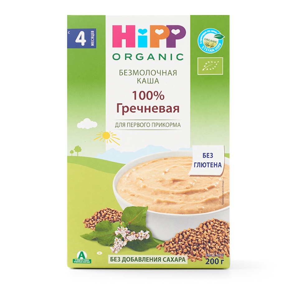 

Каша гречневая HiPP Organic безмолочная 4+ месяцев 200 г