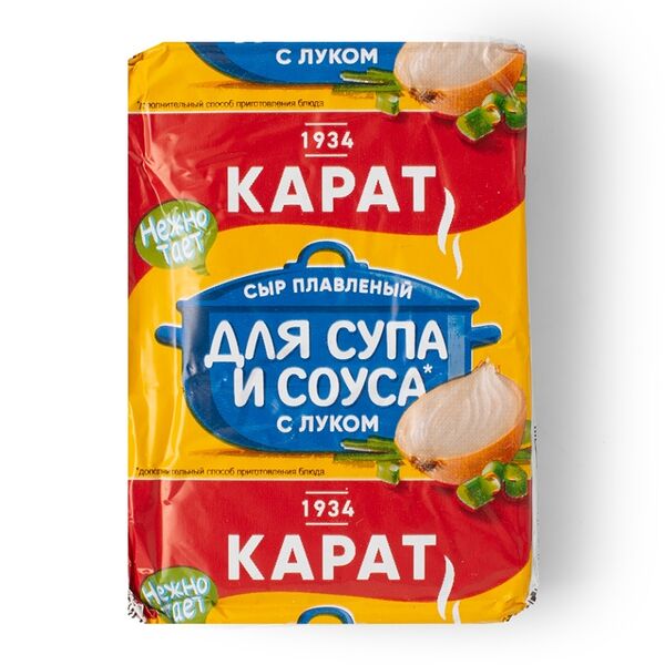 Сыр Карат плавленый Для супа с луком 90г