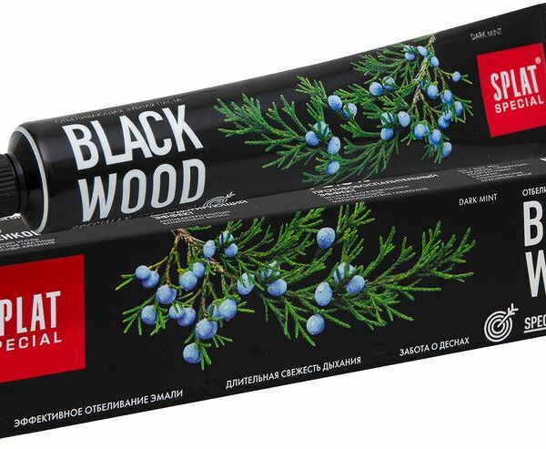 Зубная паста Splat Special Blackwood отбеливающая, 75мл