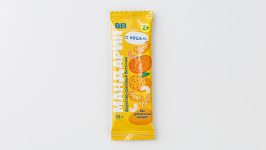 Батончик ВкусВилл фруктово-ореховый Мандарин детский