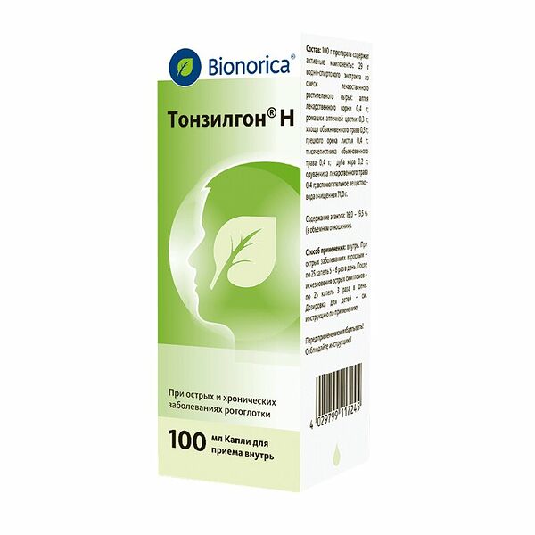 Тонзилгон Н капли для приема внутрь 100 мл