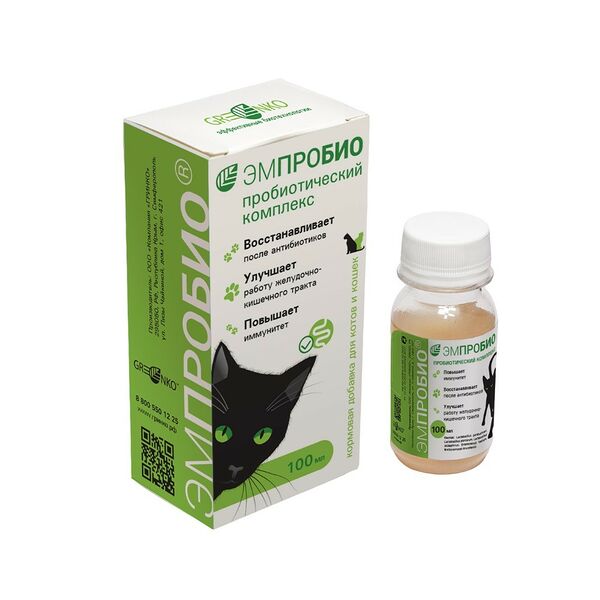 Кормовая добавка для кошек ЭМПРОБИО 0,1л