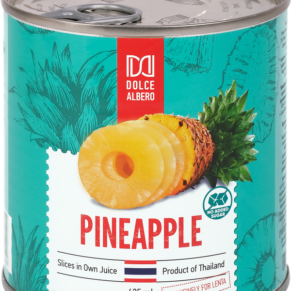 Ананасы Dolce Albero Кольца в собственном соку